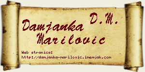 Damjanka Marilović vizit kartica